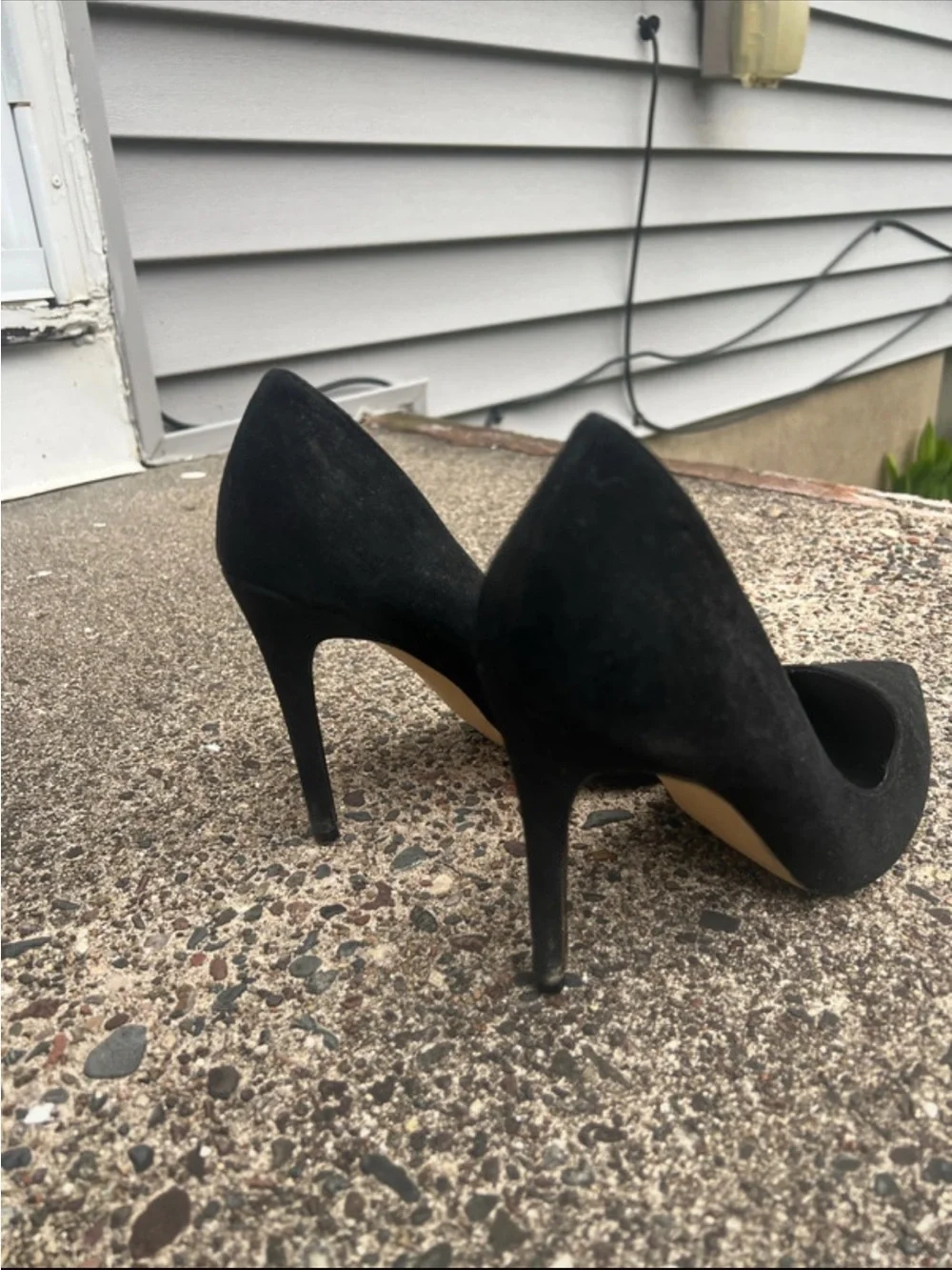 Steve Madden Black Pointed-Toe Stiletto Heels